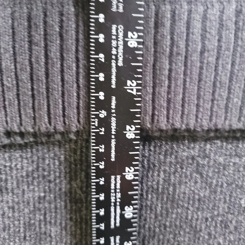 Oscar de la Renta Quarter Zip Sherpa Collar Waffle‎ Sweater XL